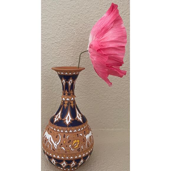 Handmade Crepe paper Iceland Poppies- Bleeding Pink- 180 Gram - Picture 6 of 7